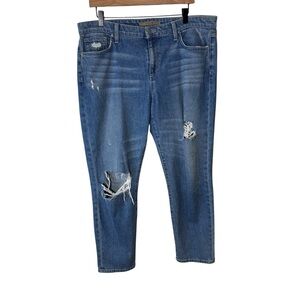 Joe’s Boyfriend Slim Crop Distressed Jeans Size 31